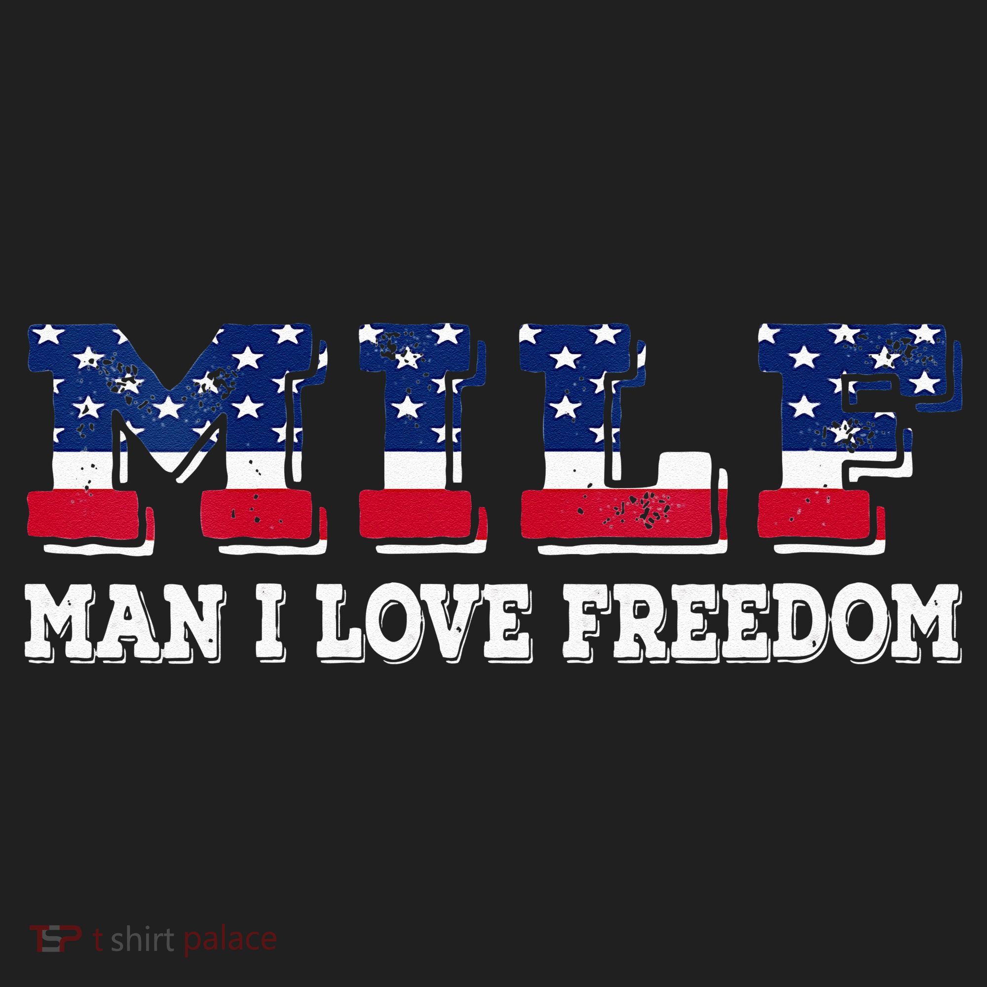 MILF Man I Love Freedom Funny Patriotic Beanie