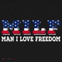 MILF Man I Love Freedom Funny Patriotic Women's Hoodie thumb 2