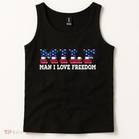 MILF Man I Love Freedom Funny Patriotic Tank Top thumb 2