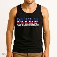 MILF Man I Love Freedom Funny Patriotic Tank Top thumb 3