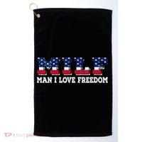 MILF Man I Love Freedom Funny Patriotic Golf Towel thumb 0