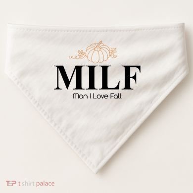 MILF Man I Love Fall October Lover USA-Made Doggie Bandana