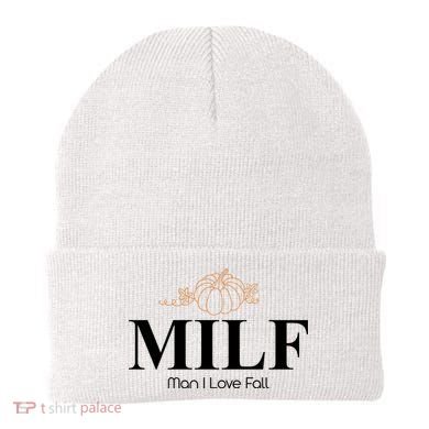 MILF Man I Love Fall October Lover Beanie