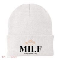 MILF Man I Love Fall October Lover Beanie thumb 0
