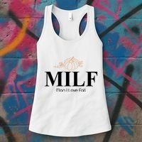 MILF Man I Love Fall October Lover Women's Tank Top thumb 3