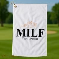 MILF Man I Love Fall October Lover Golf Towel thumb 1