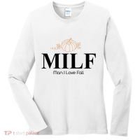 MILF Man I Love Fall October Lover Women's Long Sleeve Shirt thumb 0