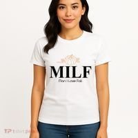MILF Man I Love Fall October Lover Women's T-Shirt thumb 4