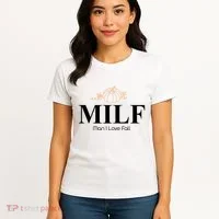 MILF Man I Love Fall October Lover Women's T-Shirt thumb 4
