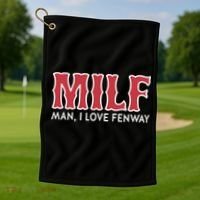 Milf Man I Love Fenway Golf Towel thumb 1