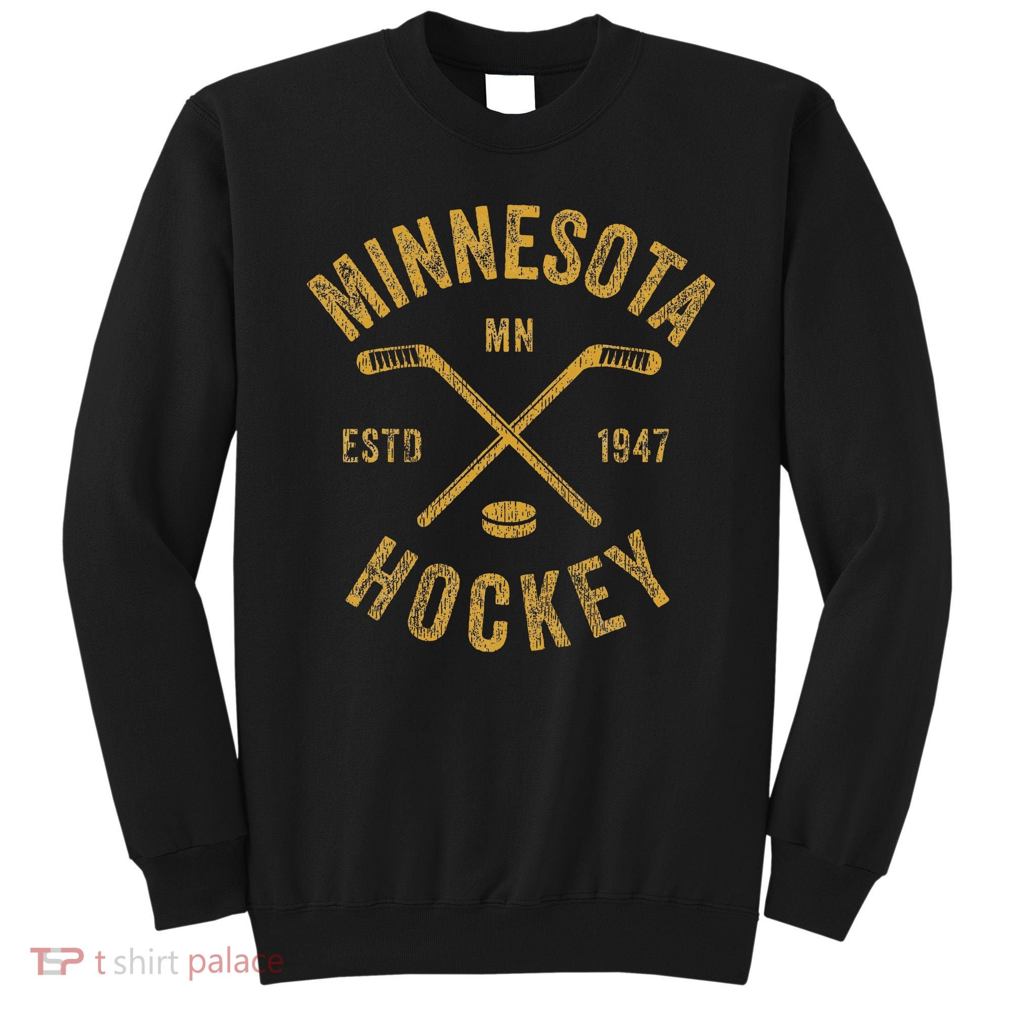 Minnesota Mn Ice Hockey Sticks Sweatshirt