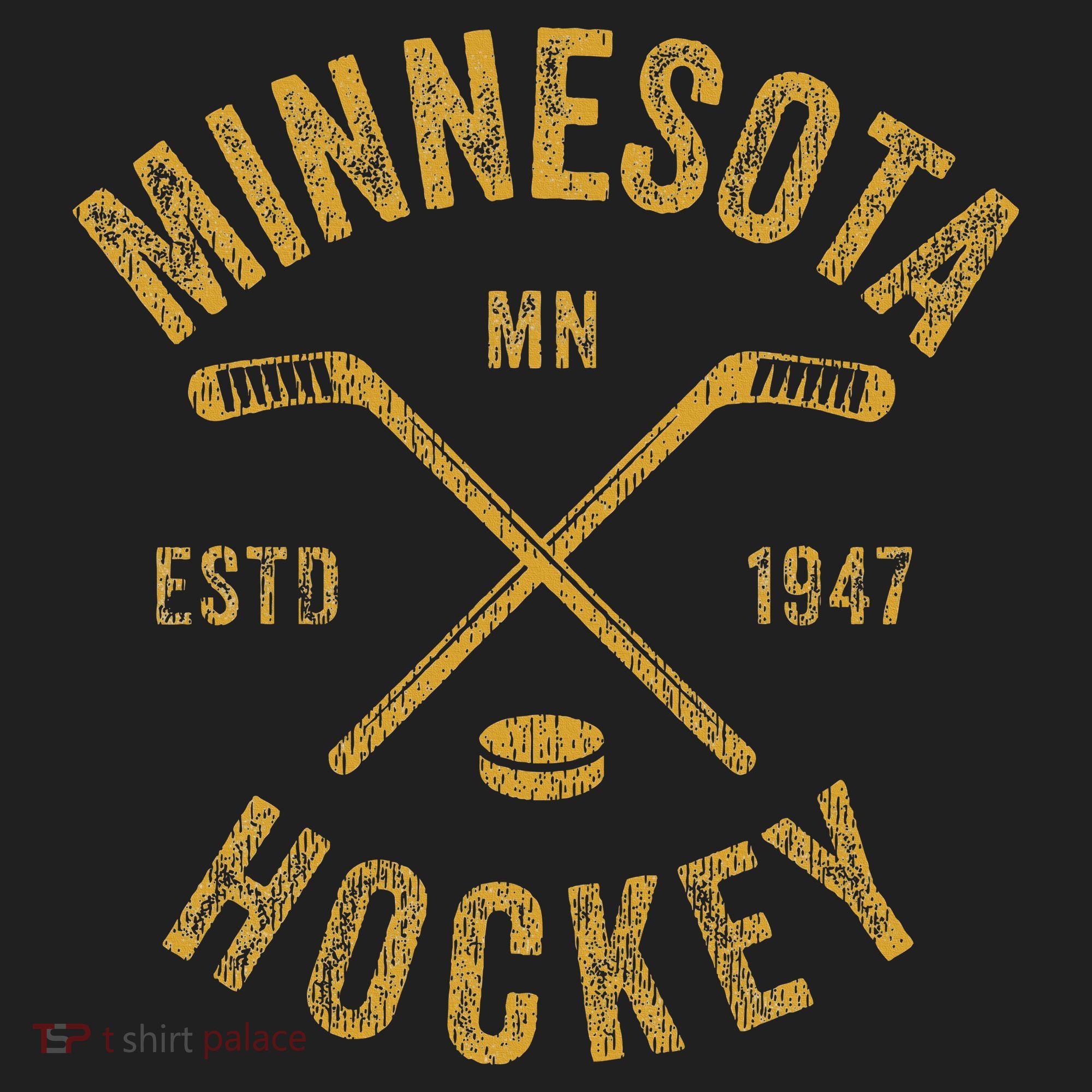 Minnesota Mn Ice Hockey Sticks Beanie
