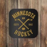 Minnesota Mn Ice Hockey Sticks Coaster thumb 0