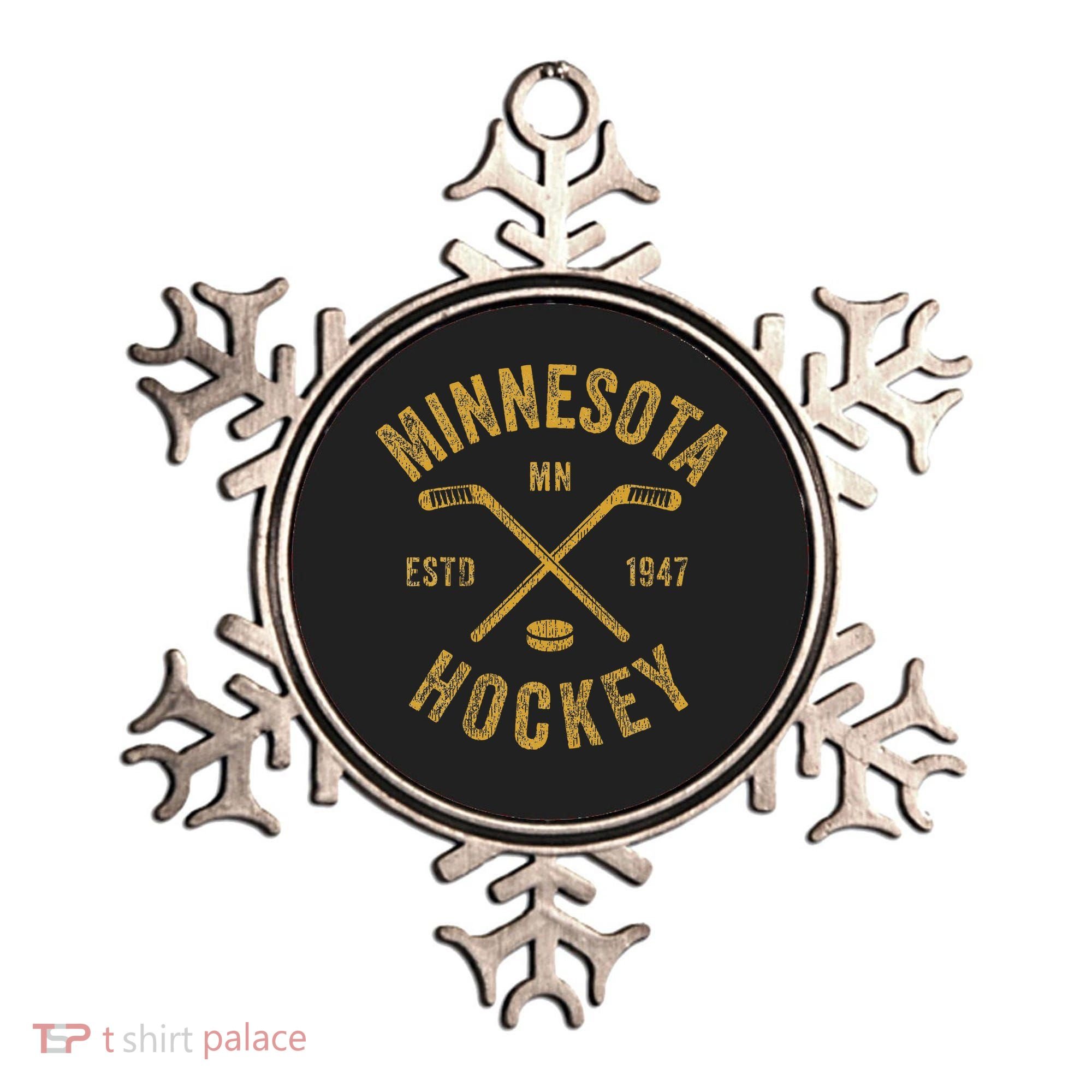 Minnesota Mn Ice Hockey Sticks Ornament