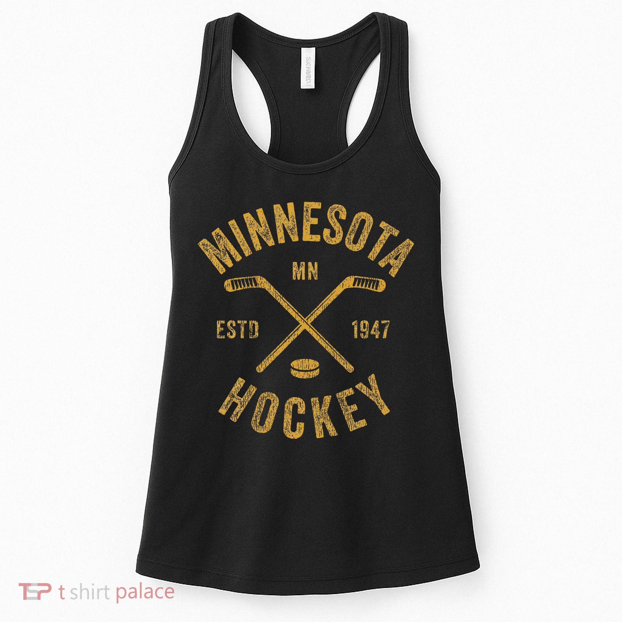 Minnesota Mn Ice Hockey Sticks Women's Tank Top