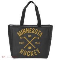 Minnesota Mn Ice Hockey Sticks Tote Bag thumb 0