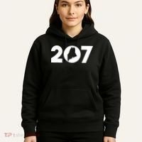 Maine Map Inside The 207 Area Code Maine Me Pride Hoodie thumb 5