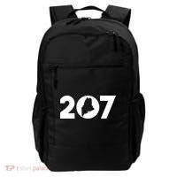 Maine Map Inside The 207 Area Code Maine Me Pride Backpack thumb 0