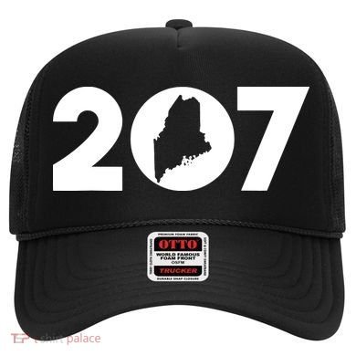 Maine Map Inside The 207 Area Code Maine Me Pride Hat