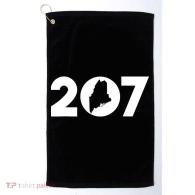 Maine Map Inside The 207 Area Code Maine Me Pride Golf Towel