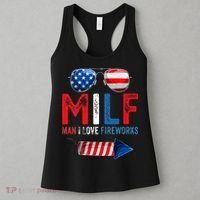 MILF Man I Love Fireworks Funny American 4th Of July Women's Tank Top thumb 3