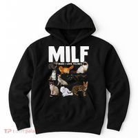 MILF Man I Love Felines Funny Cats Hoodie thumb 0