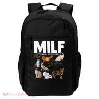 MILF Man I Love Felines Funny Cats Backpack thumb 0
