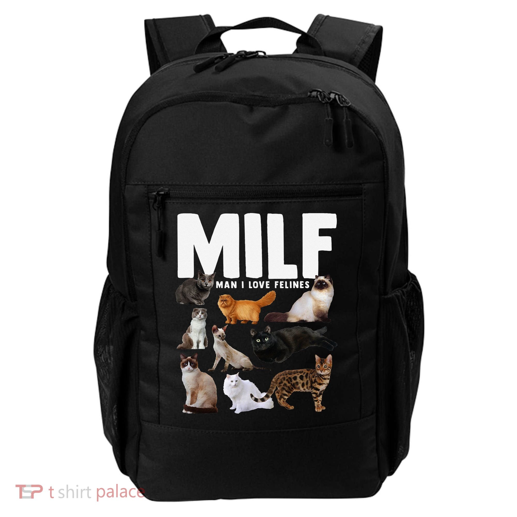 MILF Man I Love Felines Funny Cats Backpack