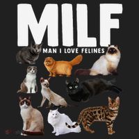 MILF Man I Love Felines Funny Cats Beanie thumb 2