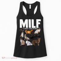 MILF Man I Love Felines Funny Cats Women's Tank Top thumb 0