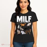 MILF Man I Love Felines Funny Cats Women's T-Shirt thumb 4