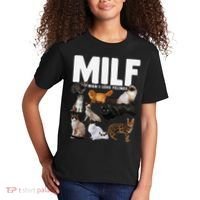 MILF Man I Love Felines Funny Cats Kids T-Shirt thumb 2