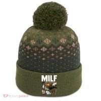 MILF Man I Love Felines Funny Cats The Baniff Cuffed Pom Beanie thumb 0