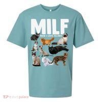 MILF Man I Love Felines Funny Cats Sueded Cloud Jersey T-Shirt thumb 0
