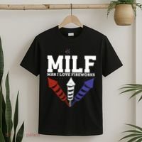 MILF Man I Love Fireworks Funny American 4th Of July T-Shirt thumb 2