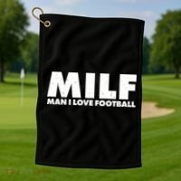 MILF Man I Love Football Golf Towel thumb 1