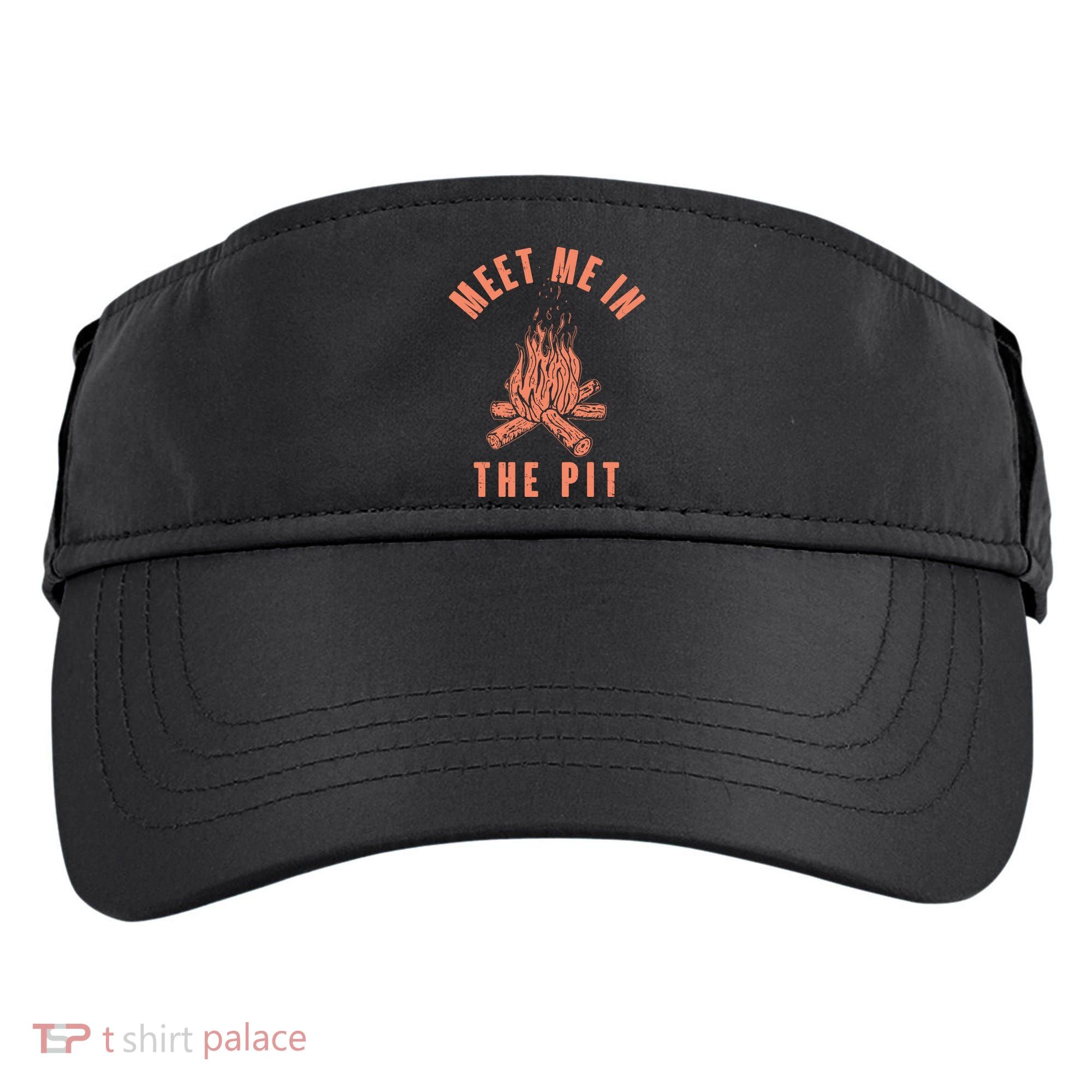 Meet Me In The Pit Campfire Adult Drive Performance Visor