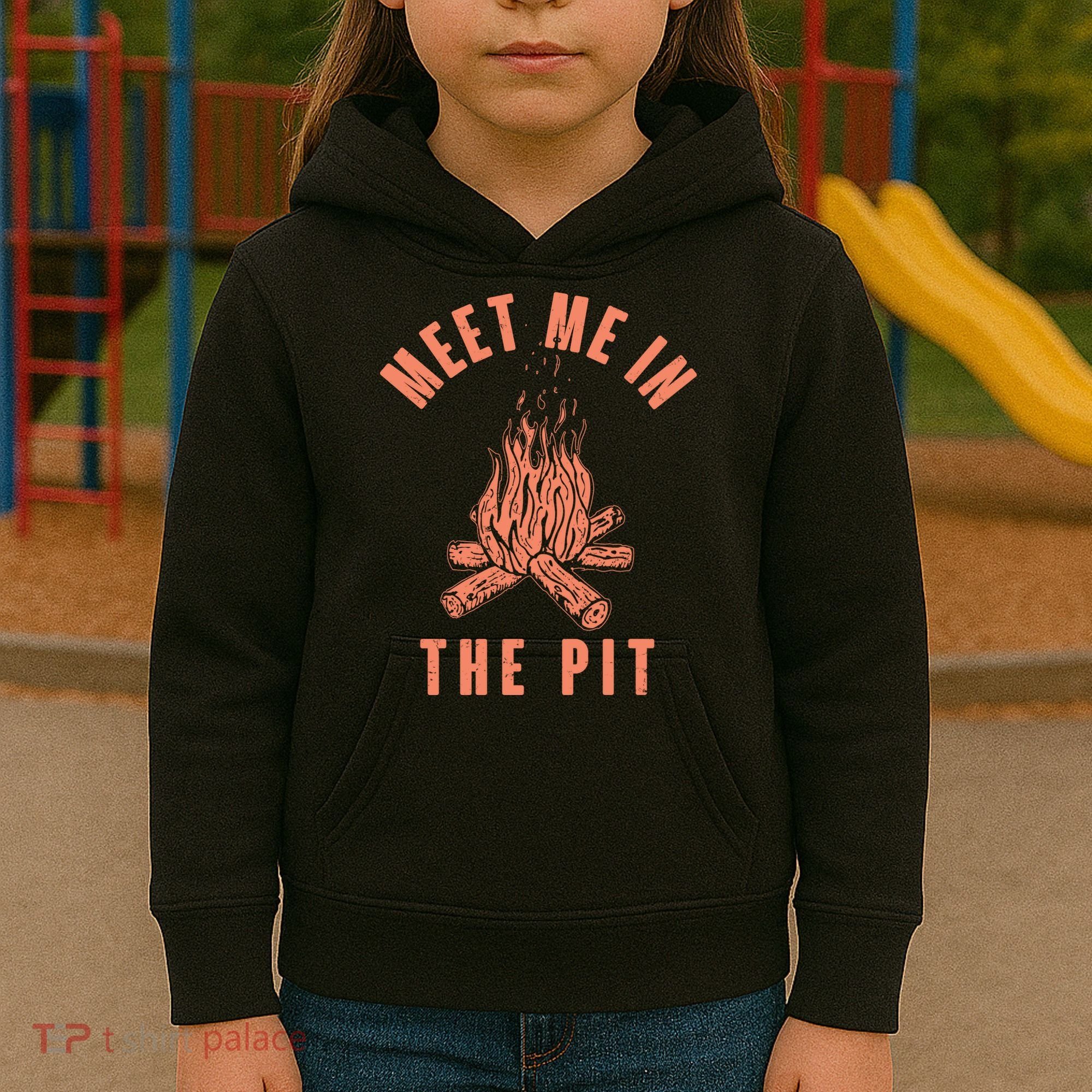 Meet Me In The Pit Campfire Kids Hoodie