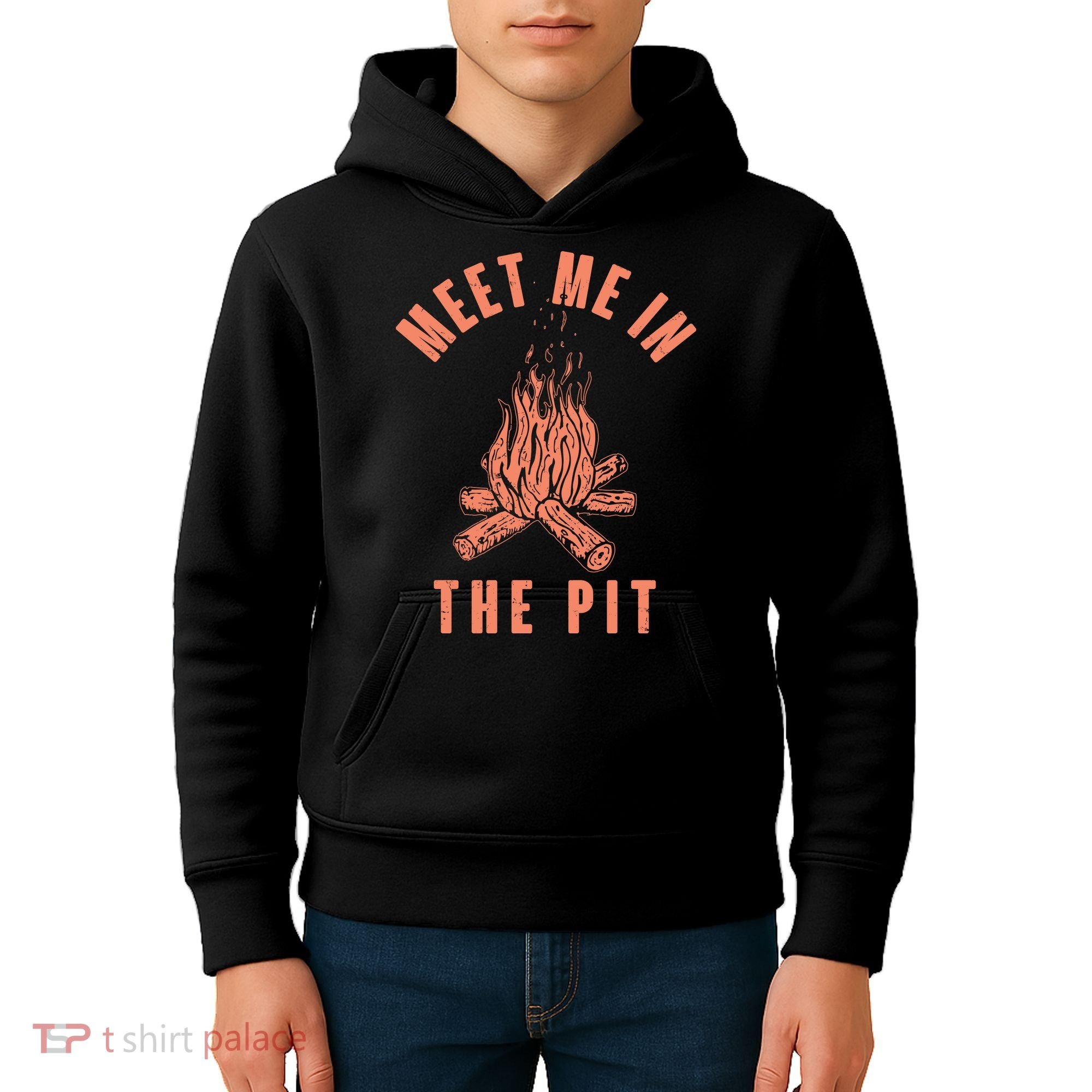 Meet Me In The Pit Campfire Kids Hoodie