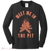 Meet Me In The Pit Campfire Kids Long Sleeve Shirt thumb 0
