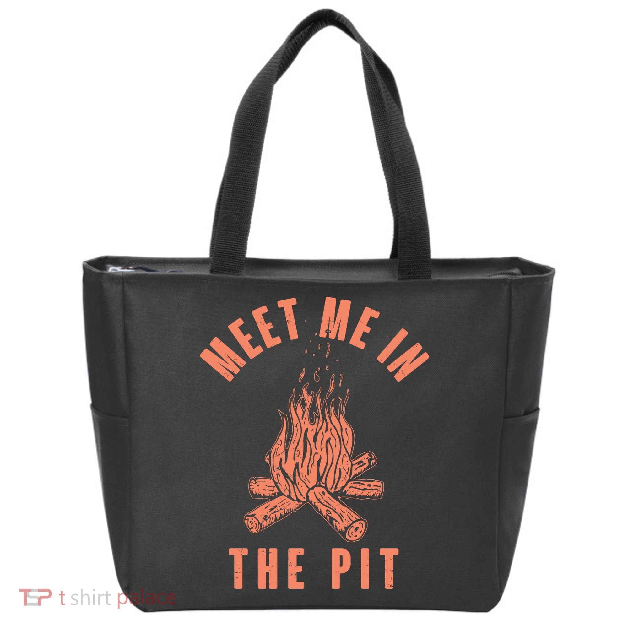 Meet Me In The Pit Campfire Tote Bag