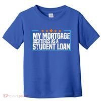 My Mortgage Identifies As A Student Loan College Students Toddler T-Shirt thumb 0