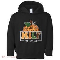 MILF Man I Love Fall Pumpkin Funny Toddler Hoodie thumb 0