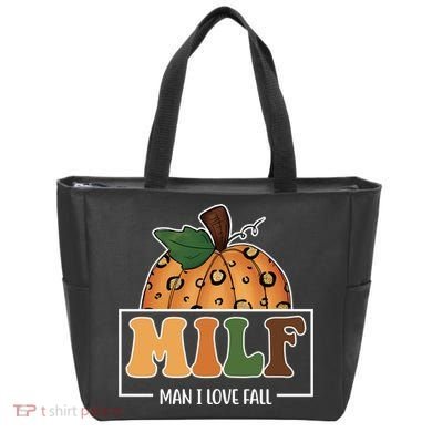 MILF Man I Love Fall Pumpkin Funny Tote Bag