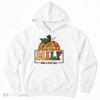 MILF Man I Love Fall Pumpkin Funny Hoodie thumb 0