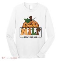 MILF Man I Love Fall Pumpkin Funny Long Sleeve Shirt thumb 0