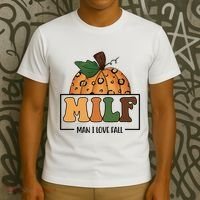 MILF Man I Love Fall Pumpkin Funny T-Shirt thumb 3