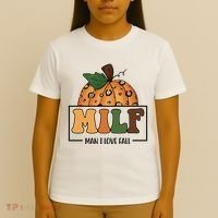 MILF Man I Love Fall Pumpkin Funny T-Shirt thumb 4