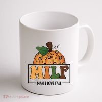 MILF Man I Love Fall Pumpkin Funny Coffee Mug thumb 1