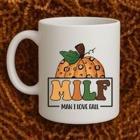 MILF Man I Love Fall Pumpkin Funny Coffee Mug thumb 2